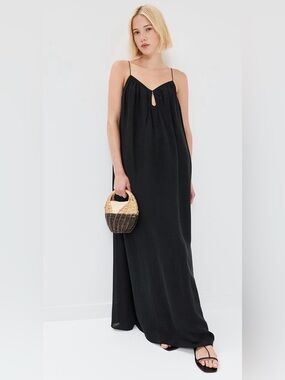 La Ligne Black Linen Maxi dress. Size XS. New with tags.
